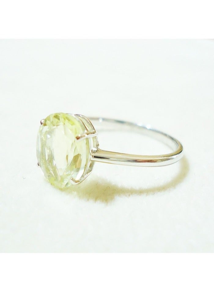Capri Gold Classic Lemon Topaz Ring in 18K Gold 6 US - Image 2