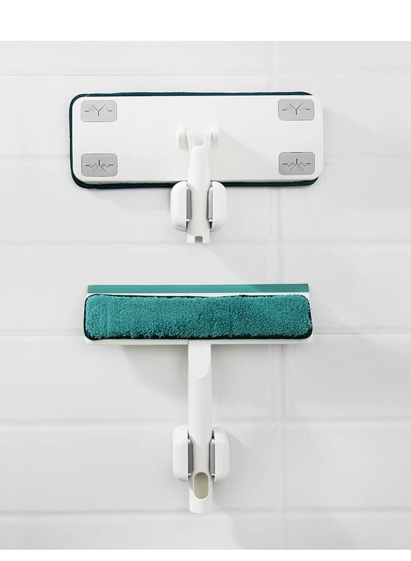 Mop Holder 3 PCS Wall Mount Broom Stands Rack, Sturdy Self-Adhesive Cleaning Supplies Organizer, Anti-Slip Mop and Broom Holders, Wall Gripper for Bathroom, Kitchen, Garden, Garage Storage - Image 4