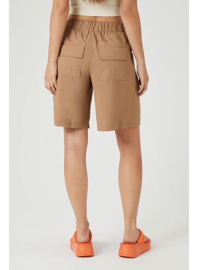 FOREVER 21 Twill Bermuda Cargo Shorts  - Image 4