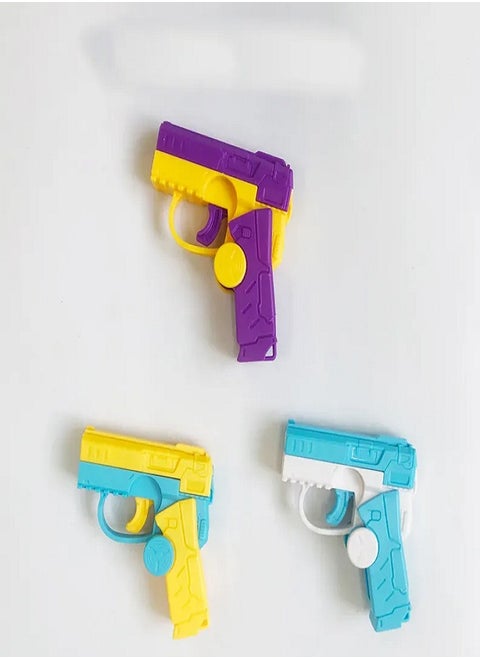 New Rotary Bore Gun Fidget Spinner Radish Gun Folding 3D Gravity Decompression Toy for Children