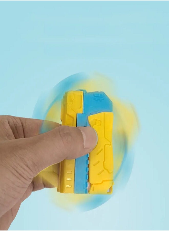 New Rotary Bore Gun Fidget Spinner Radish Gun Folding 3D Gravity Decompression Toy for Children