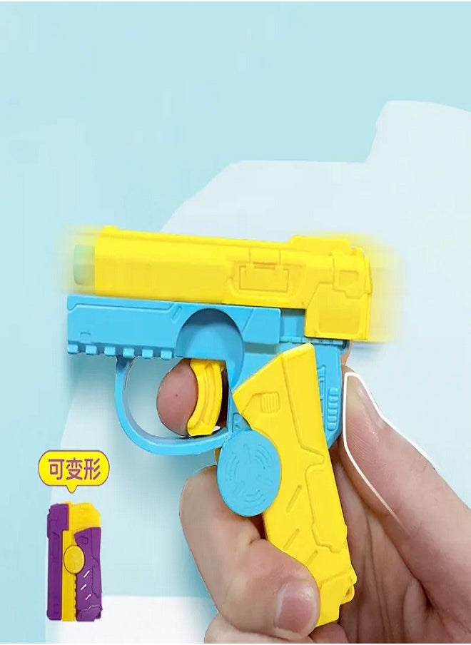New Rotary Bore Gun Fidget Spinner Radish Gun Folding 3D Gravity Decompression Toy for Children