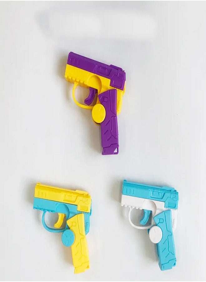 New Rotary Bore Gun Fidget Spinner Radish Gun Folding 3D Gravity Decompression Toy for Children