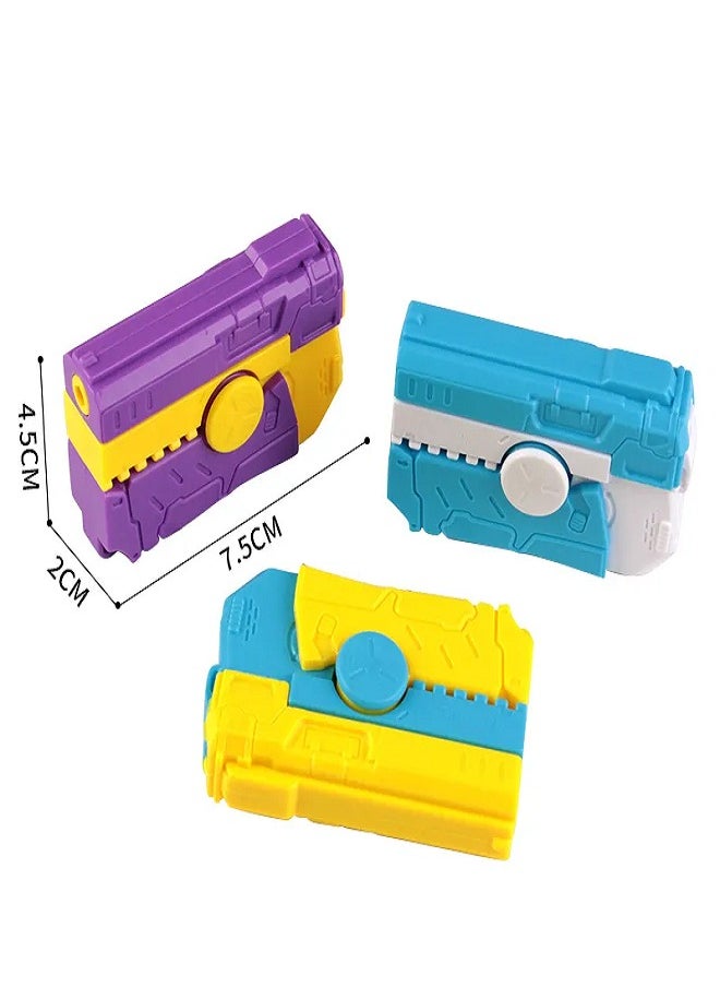 New Rotary Bore Gun Fidget Spinner Radish Gun Folding 3D Gravity Decompression Toy for Children
