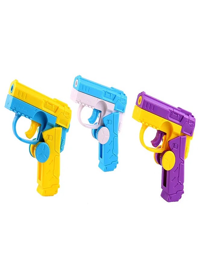New Rotary Bore Gun Fidget Spinner Radish Gun Folding 3D Gravity Decompression Toy for Children