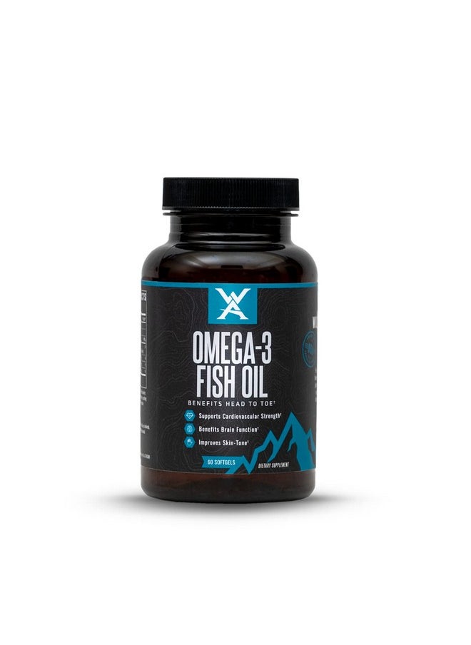 Wilderness Athlete Omega 3 Fish Oil ; Fatty Acid Supplements 1800Mg Epa Dha Omega 3 Supplement To Support Heart Health Brain Function And Skin Tone  - Image 1