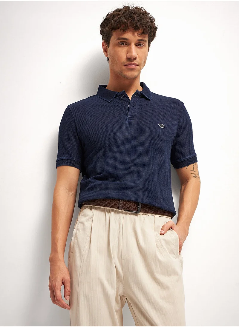 THE BEAR HOUSE Men’s Polo T-Shirt – Soft, Breathable Cotton, Classic Fit for Comfort, Stylish Casual Shirt for Everyday Wear, Summer, and Outdoor Activities