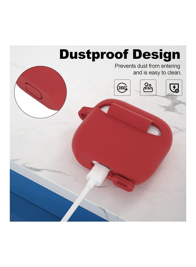 Protective Silicone Case Cover for Apple AirPods 3rd Generation Red - Image 3