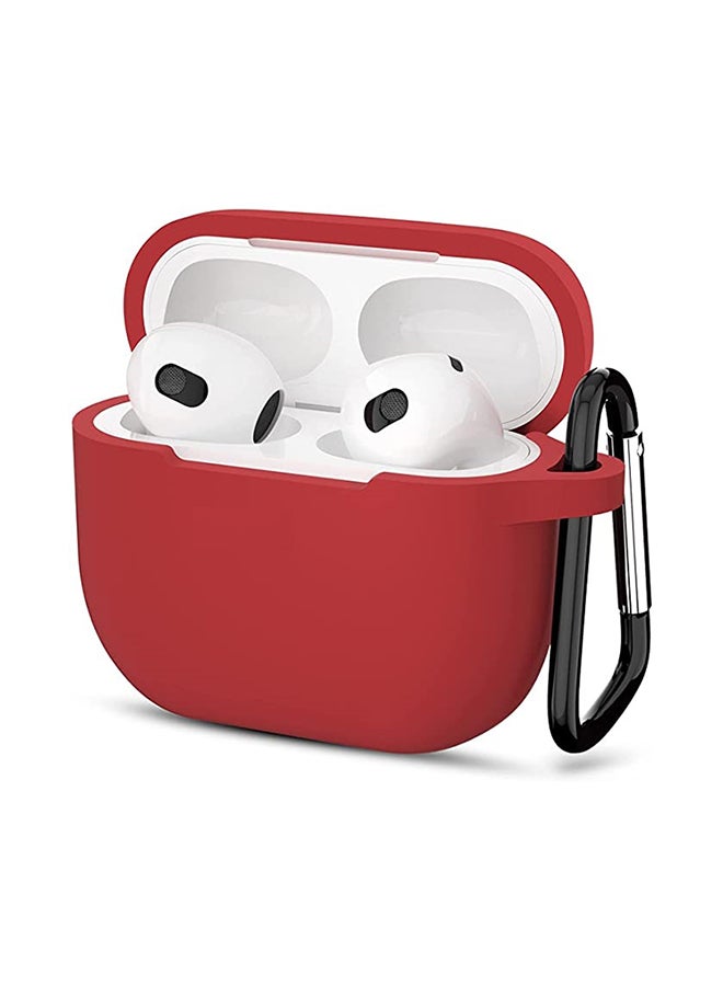 Protective Silicone Case Cover for Apple AirPods 3rd Generation Red - Image 1