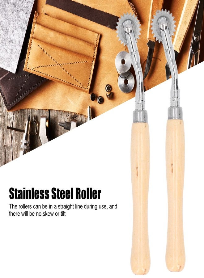 Kadimendium Paper Perforator Tool, Tracing Wheel Sewing Real Wood Handle Strong Clamping Force for Leather for Cloth for Paper - Image 4