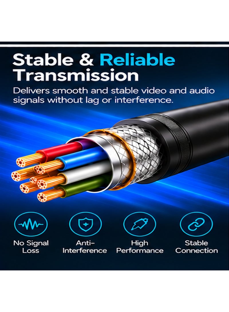 أونتن محول Onten OTN-5138S من VGA إلى HDMI مع دعم الصوت؛ محول فيديو تناظري إلى رقمي بدقة Full HD 1080p مزود بمدخل صوت 3.5 مم لتوصيل أجهزة الكمبيوتر (المكتبية والمحمولة) بشاشات HDMI وأجهزة التلفاز وأجهزة العرض الضوئي (البروجيكتور)؛ محول يدعم خاصية "التوصيل والتشغيل" (Plug & Play) ومثالي للاستخدام في المكاتب والفصول الدراسية والترفيه المنزلي. - Image 5
