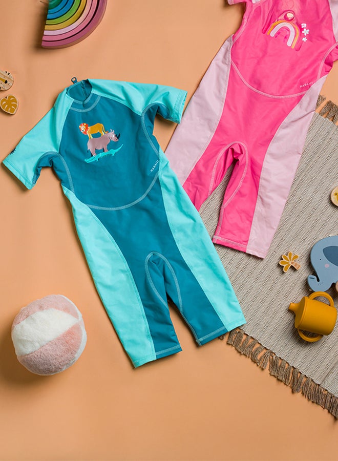 DECATHLON Baby UV Protection Wetsuit Kloupi RAINBOW print - Image 2