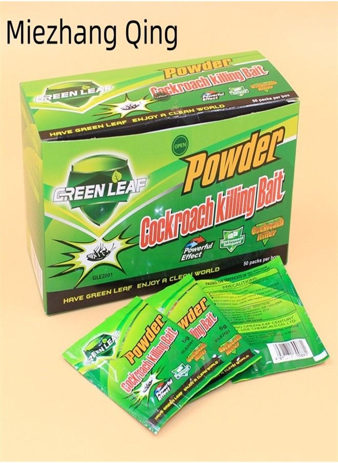 Miezhang Qing New Cockroach Killer Powder 50Packs  - Image 1