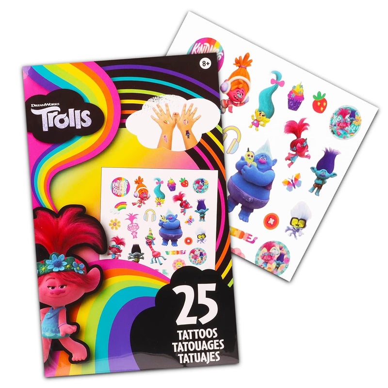 Trolls Trolls Party Favors Stickers and Tattoo Pack  Over 295 Trolls Stickers and 75 Trolls Temporary Tattoos For Birthdays Holidays And More Trolls Party Supplies Bundle - Image 3