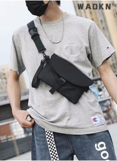 WAOKN Waterproof Sling Bag Crossbody Bag for Men Backpack for Men Sling Backpack Hiking Daypack Multipurpose Cross Body Bag Chest Bag Lightweight Slim Gym Backpack for Men Women Cycling Hiking Travel  - Image 1
