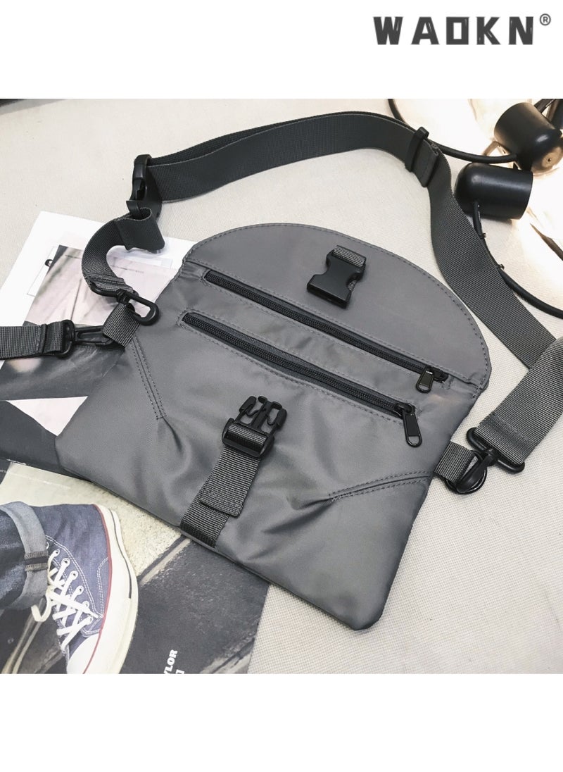 WAOKN Waterproof Sling Bag Crossbody Bag for Men Backpack for Men Sling Backpack Hiking Daypack Multipurpose Cross Body Bag Chest Bag Lightweight Slim Gym Backpack for Men Women Cycling Hiking Travel  - Image 4