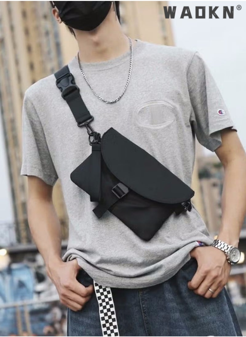 WAOKN Waterproof Sling Bag Crossbody Bag for Men Backpack for Men Sling Backpack Hiking Daypack Multipurpose Cross Body Bag Chest Bag Lightweight Slim Gym Backpack for Men Women Cycling Hiking Travel  - Image 2