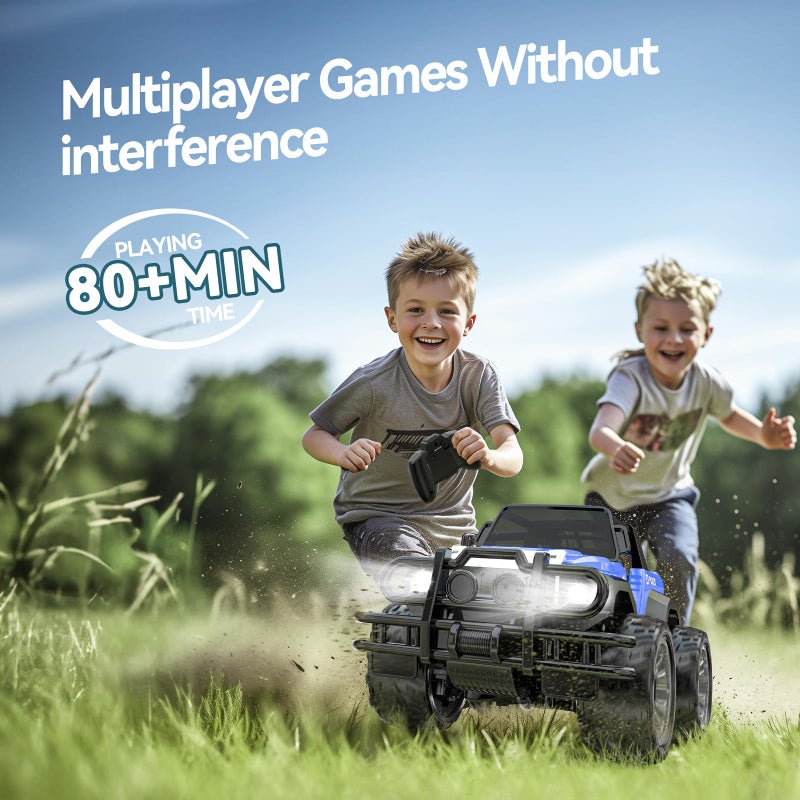 ديرك DEERC DE42 التحكم عن بعد سيارة RC RACING CARS 1:18 المقياس 80 دقيقة لعب 2.4 جيجا هرتز LED LID AUTO MODE OFF ROAD ROAD ROCT مع حالة تخزين جميع التضاريس سيارات سيارات الألعاب. - Image 2