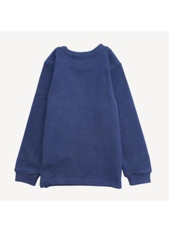 Junior Plain Navy Long-Sleeved Undershirt  - Image 2