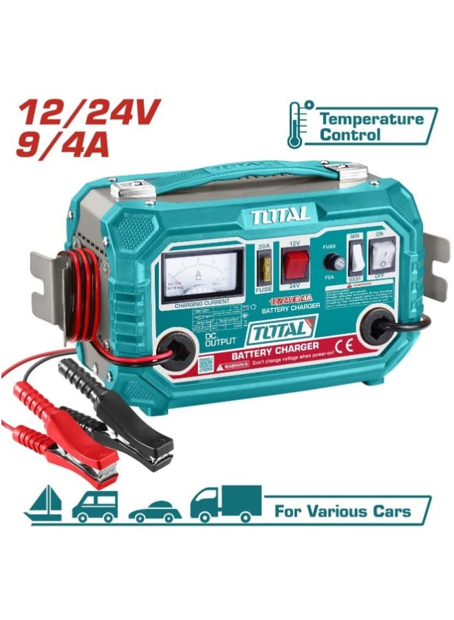 TOTAL 180A Tonger Battery Charger - Connectors