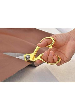 RAQTA Tailor Scissors 10.5 Inch | Professional Heavy-Duty Gold Stainless Steel Scissors for Sewing & Fabric Cutting  - Image 4
