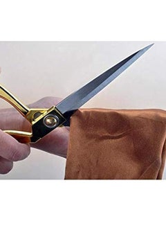 RAQTA Tailor Scissors 10.5 Inch | Professional Heavy-Duty Gold Stainless Steel Scissors for Sewing & Fabric Cutting  - Image 5