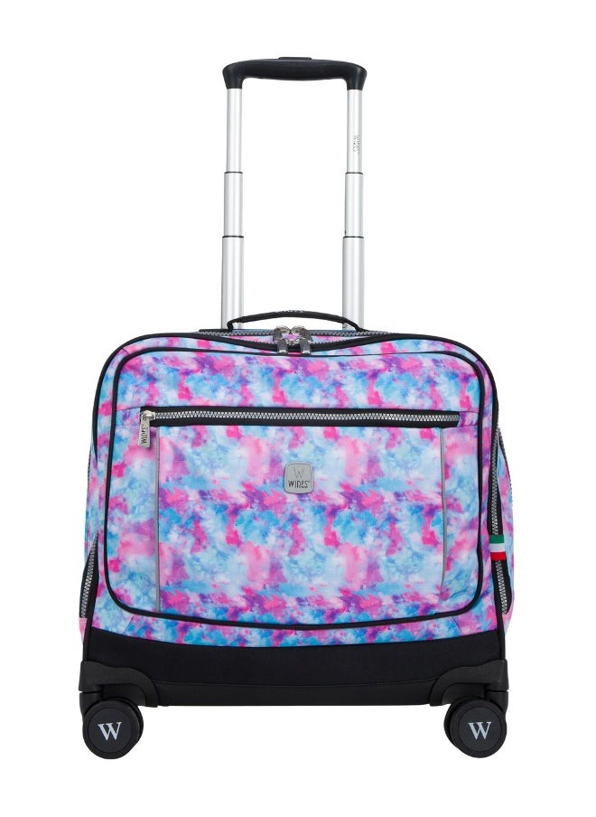 Wires 3 Piece Kids School Trolley Bag laptop compartment 8 Wheels With Lunch bag & Pencil Case  - Image 2