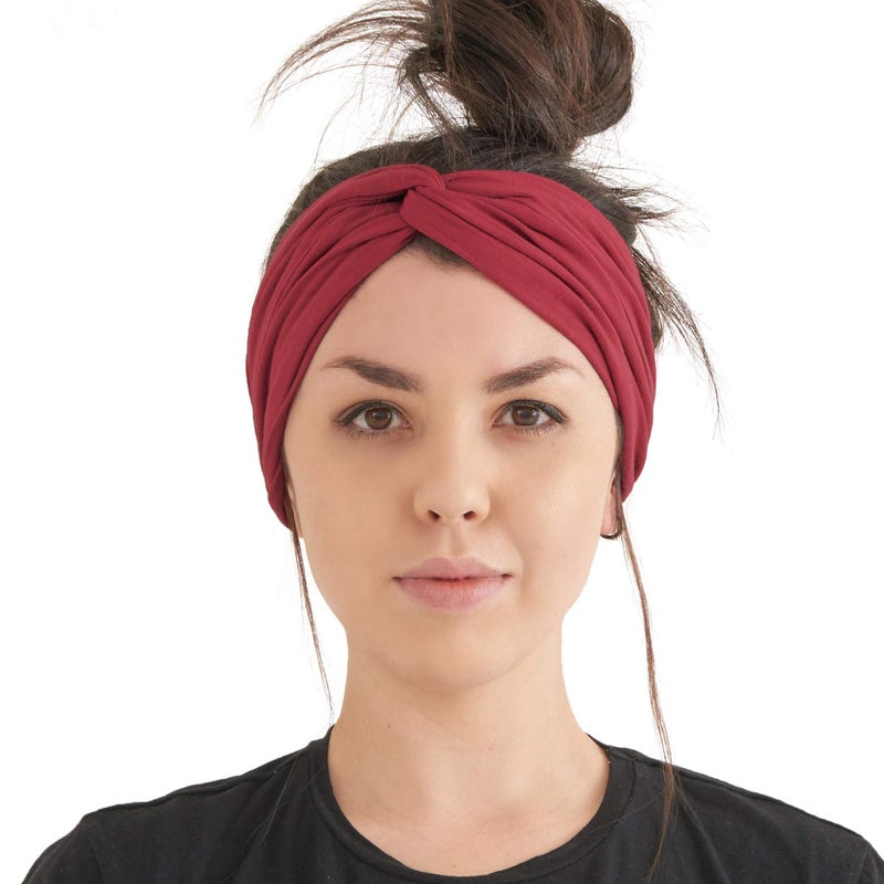 CHARM Womens Twist Turban Headband Fashion Head Wrap Hairband Knot Hair Scarf