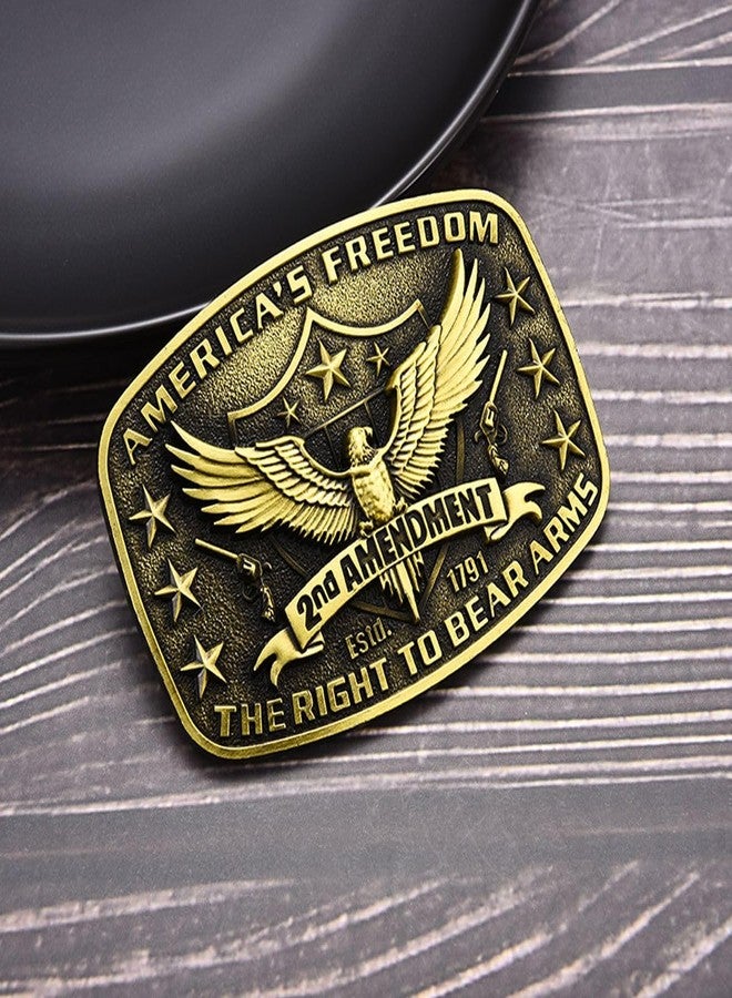 MASOP VOGU Western Belt Buckle for Men American Freedom Belt Buckles Cowboy Cowgirl Rodeo Belts Buckle Mens Jean's Accessory - Image 2