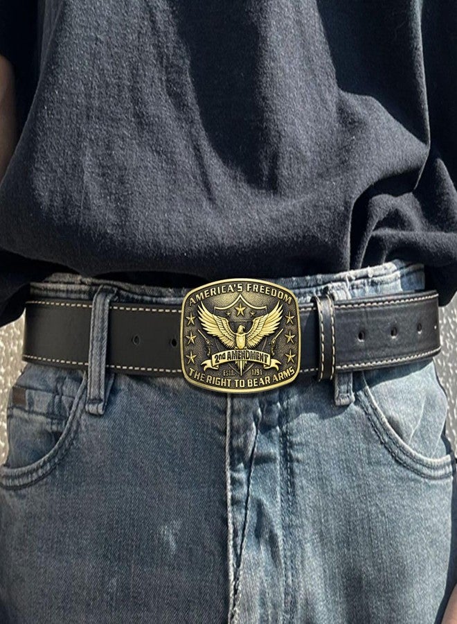 MASOP VOGU Western Belt Buckle for Men American Freedom Belt Buckles Cowboy Cowgirl Rodeo Belts Buckle Mens Jean's Accessory - Image 4
