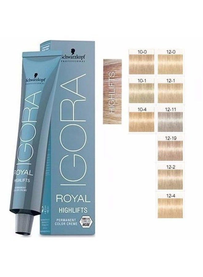 Schwarzkopf IGORA ROYAL HIGHLIFTS Permanent Color Creme (12-1 Special Blonde Cendre) - Image 2