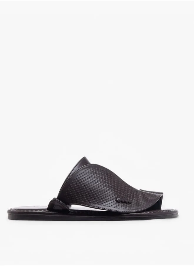 Al Waha Men's Textured Slip-On Arabic Sandals