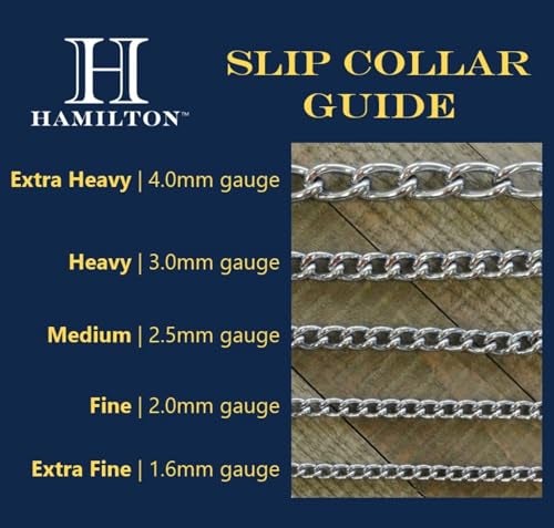 Hamilton Metal Slip Link Choke Chain Dog Collar, Heavy 3.0mm x 24" - Image 3