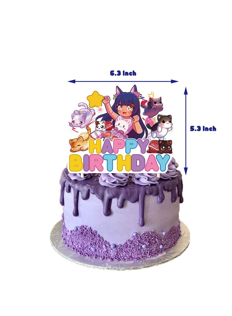 general Birthday party decorations, including birthday banners, table centerpieces, cake decorations, cartoon themed latex balloons for kids fans birthday party supplies - Image 4