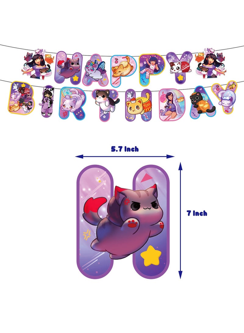 general Birthday party decorations, including birthday banners, table centerpieces, cake decorations, cartoon themed latex balloons for kids fans birthday party supplies - Image 3