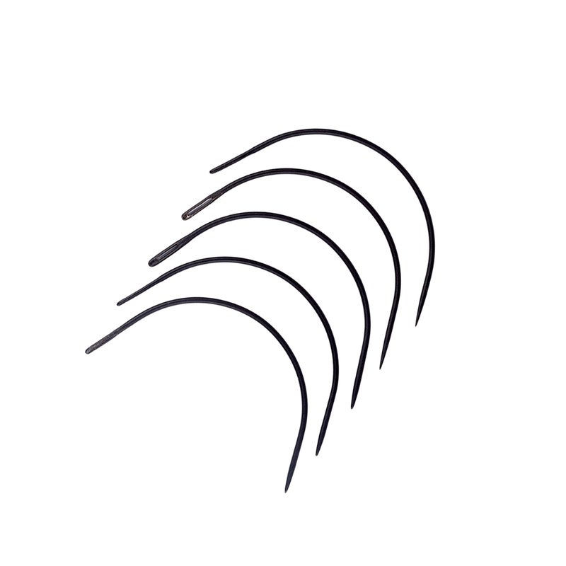 Big Kizzy C Curve Weaving Needles for Weft Extensions, Easily sew in Human Hair Extensions, Wigs, and Hair Pieces - Image 2