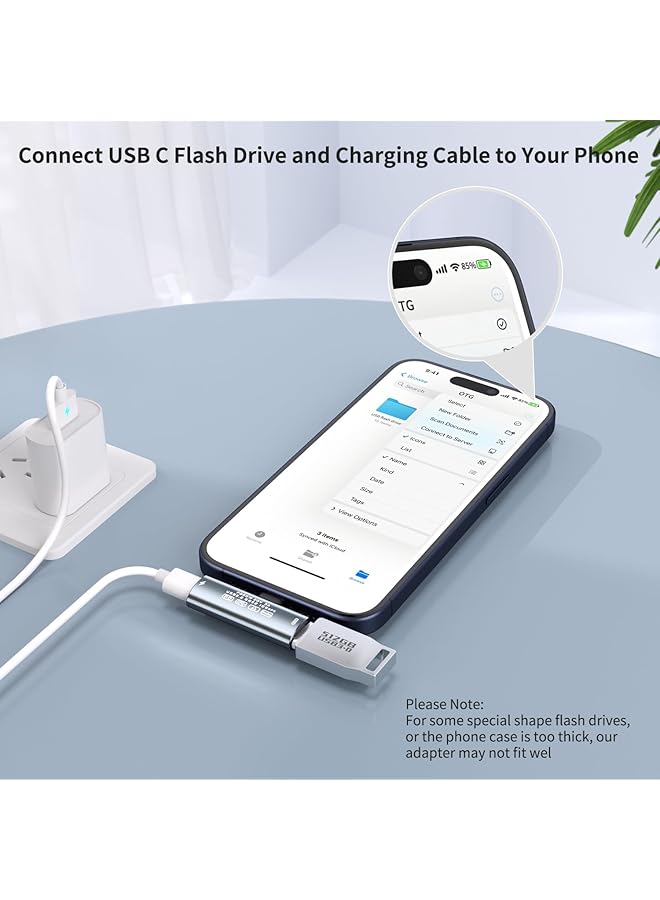 إيروريكس موزع USB C ومحول بيانات وشاحن سماعة رأس مزدوج USB C 3 في 1 دونجل صوت USB C محول بيانات USB C مع شحن PD 60 وات متوافق مع Iphone 15 15Pro Galaxy S24 S23 S22 Pixel 8 7 - Image 4