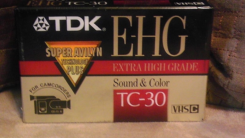 TC30EHG VHS-C Analog Videocassette