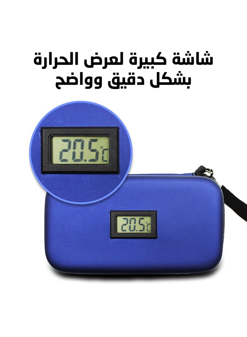 ارينا شنطة سفر لحفظ الادوية والانسولين من ارينا مع شاشة LCD وتبريد طويل الامد (تتضمن عبوتي ثلج معتمدة من ادارة امن المواصلات الامريكية) - تناسب 4-8 اقلام وادوية اخرى  - Image 4