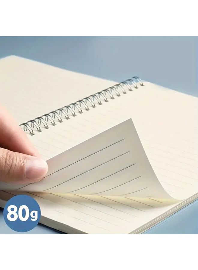 دفتر ملاحظات A4 ذو غلاف صلب حلزوني مع خطوط أفقية للكتابة والرسم - Image 5