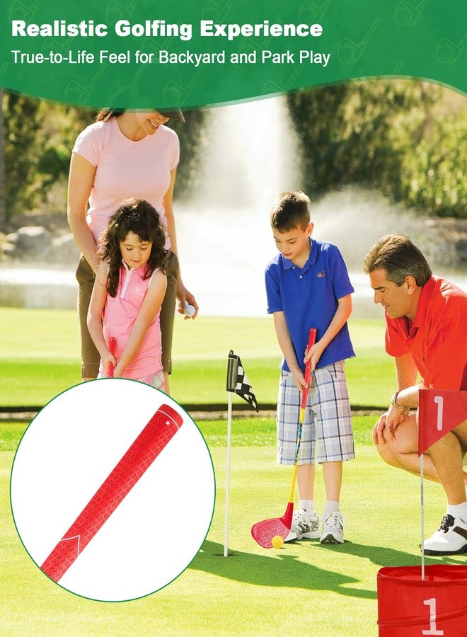 HOTWIND Backyard Golf Game Clubs 2 Pack with 5”x 3.5” Oversize Heads and 28” Lightweight Carbon Shaft for Kids Play Outdoor Golf Yard Game in Grass Parks and Yards Hit Plastic and Foam Balls - Image 4