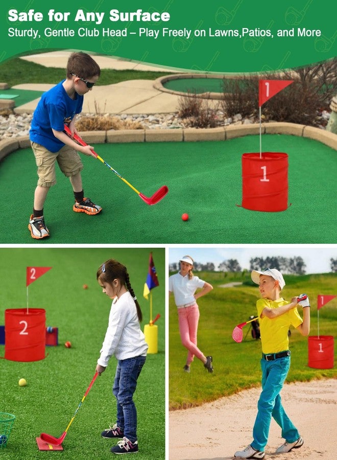 HOTWIND Backyard Golf Game Clubs 2 Pack with 5”x 3.5” Oversize Heads and 28” Lightweight Carbon Shaft for Kids Play Outdoor Golf Yard Game in Grass Parks and Yards Hit Plastic and Foam Balls - Image 5