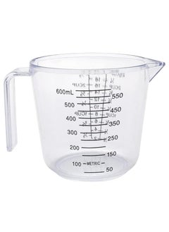 Measuring and Mixing Jug with Handle Measure Cup with Scale for Milk Tea Juice (600ml)