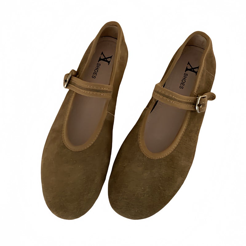 Women's Ballet Flat, Genuine Leather, Round Toe, Sweet Design - Image 5