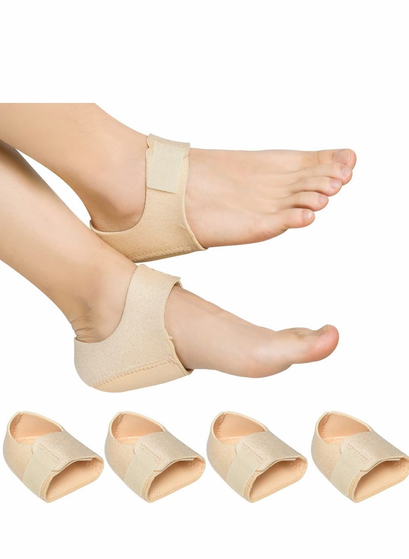 SYOSI Heel Protectors, Gel Heel Cups, Heel Cushion Support for Plantar Fasciitis, Heel Pain, Heel Pads Great for Aching Feet,Tendinitis, Bone spur, Cracked Heel Repair, for Men & Women (4 PCS) - Image 1