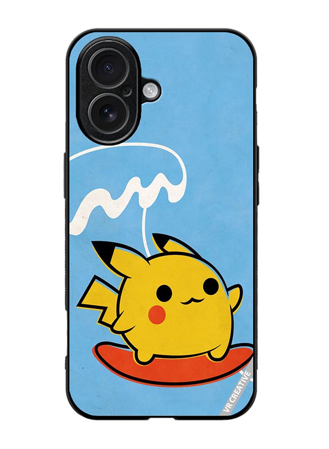Protective Case Cover For Apple iPhone 17 Pikachu Surfing 1 Design Multicolour