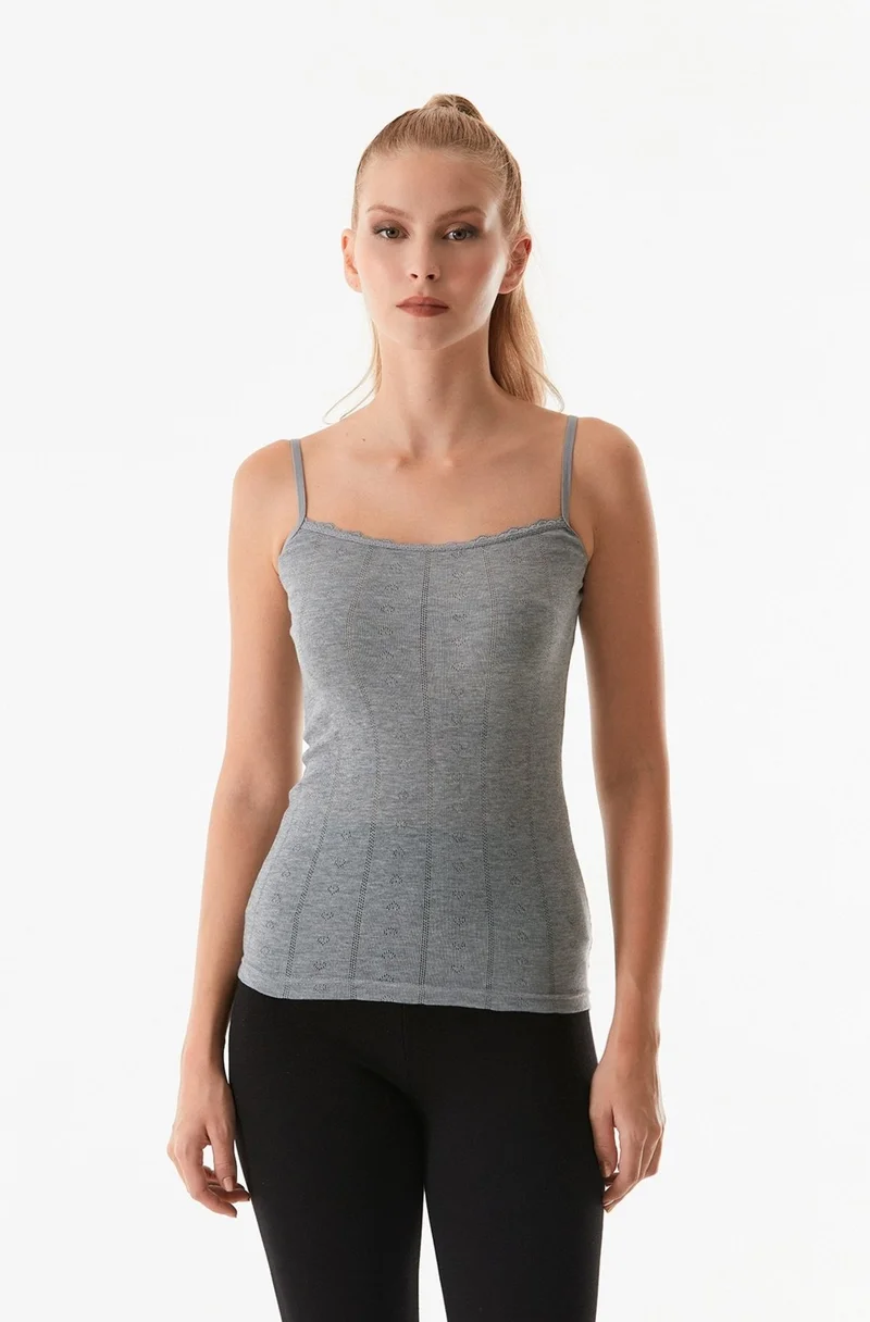FullaModa Lace Strappy Undershirt