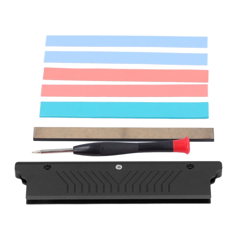 Memory RAM Cooler Aluminum Alloy Dual Sided Wide and Narrow Modules Memory Heat Sink for DDR1 DDR2 DDR3 DDR4 ECC Black - Image 1