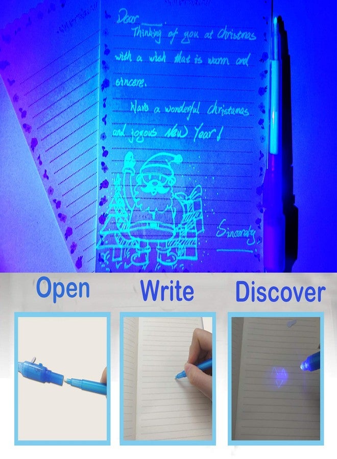 SCStyle Invisible Ink Pen 10Pcs Latest Spy Pen with uv Light Magic Spy Marker Kid Pens for Secret Message and Birthday Party,Writing Secret Message for Easter Day Halloween Christmas Party Bag Gift - Image 3