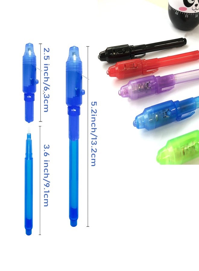 SCStyle Invisible Ink Pen 10Pcs Latest Spy Pen with uv Light Magic Spy Marker Kid Pens for Secret Message and Birthday Party,Writing Secret Message for Easter Day Halloween Christmas Party Bag Gift - Image 5